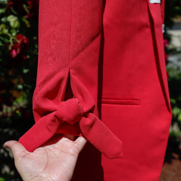 Express Tie Sleeve Boyfriend Blazer - Picture 4 of 11